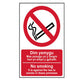 Scan No Smoking English / Welsh PVC 200 x 300mm