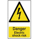 Scan Danger Electric Shock Risk - PVC 200 x 300mm