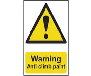 Warning Anti Climb Paint - PVC