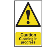 Caution Cleaning In Progress - PVC