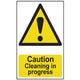 Scan Caution Cleaning In Progress - PVC 200 x 300mm
