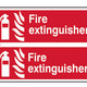 Scan Fire Extinguisher - PVC 300 x 100mm