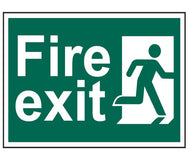 Fire Exit Man Running Right