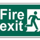 Scan Fire Exit Man Running Right - PVC 300 x 200mm