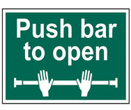 Scan Push Bar To Open - PVC 300 x 200mm – – Now available at MTN Shop UK.