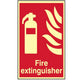 Scan Fire Extinguisher Photoluminescent - 200 x 300mm