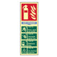 Scan Fire Extinguisher Composite - Dry Powder - Photoluminescent 75 x 200mm