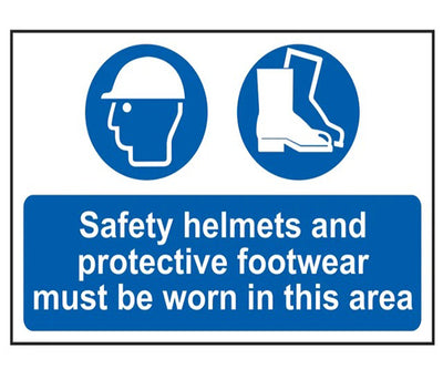 Safety Helmets + Footwear To Be Worn PVC