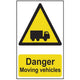 Scan Danger Moving Vehicles - PVC 400 x 600mm