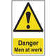 Scan Danger Men At Work - PVC 400 x 600mm