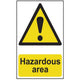 Scan Hazardous Area - PVC 400 x 600mm