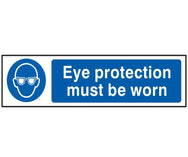 Eye Protection Must Be Worn - PVC