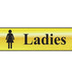 Scan Ladies - Polished Brass Effect 200 x 50mm