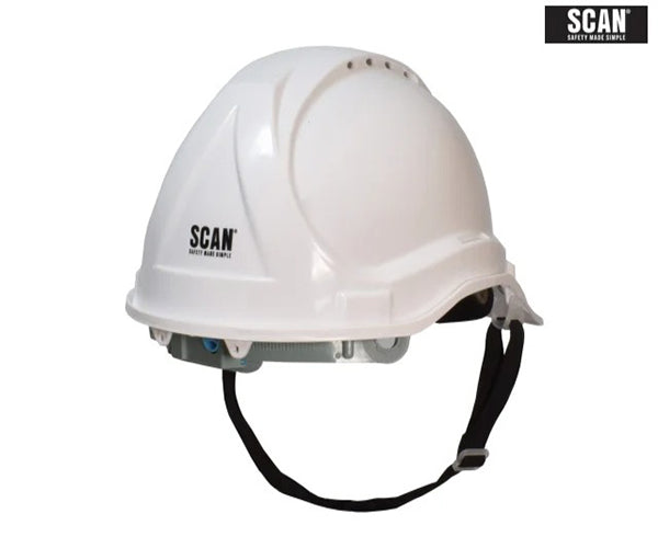 Deluxe Safety Helmet - White Success Active