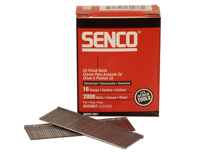 Senco Straight Brad Nails Galvanised 16G x 38mm (Pack 2000) – – Now available at MTN Shop UK.