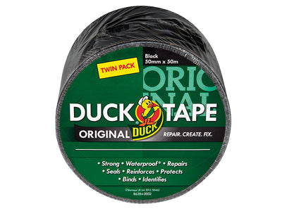 Shurtape Duck Tape® Original 50mm x 50m Black (Twin Pack) – – Now available at MTN Shop UK.