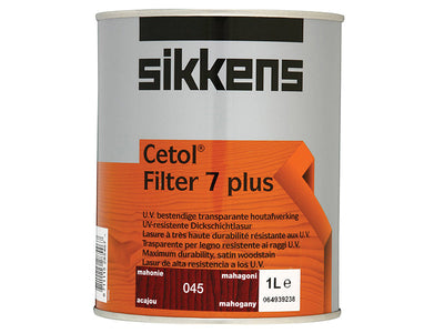Sikkens Cetol Filter 7 Plus Translucent Woodstain Mahogany 1 litre – – Now available at MTN Shop UK.