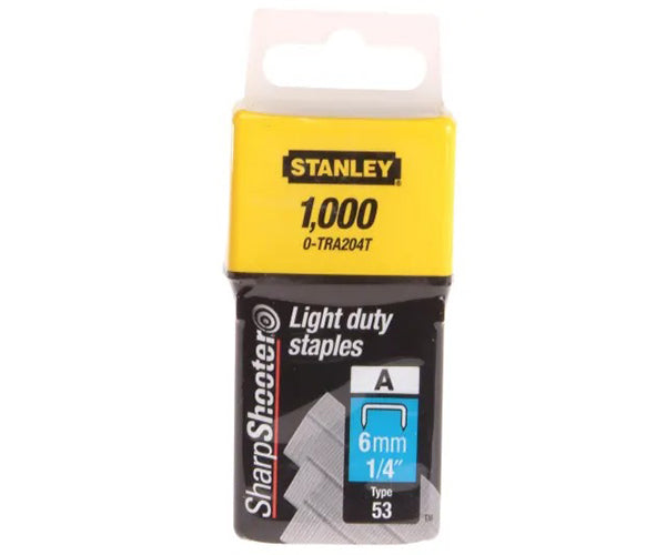 Stanley TRA2 Light-Duty Staple 6mm TRA204T (Pack 1000)