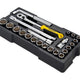 Stanley 1/2in Drive 12 Point Metric Socket Module 23 Piece