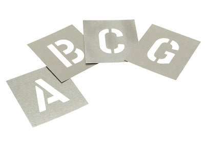 Stencils Set of Zinc Stencils - Letters 6in – – Now available at MTN Shop UK.