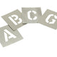 Stencils Set of Zinc Stencils - Letters 2in Walleted