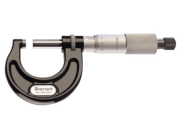 Starrett 436.1MXRL-50 Outside Micrometer 25-50mm Graduation 0.01mm – – Now available at MTN Shop UK.