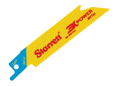 Starrett B414-5 Bi-Metal Reciprocating Blade, Metal Straight 100mm 14 TPI (Pack 5) – – Now available at MTN Shop UK.