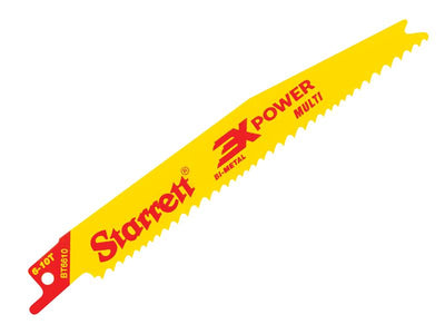 Starrett BT6610-5 Bi-Metal Reciprocating Blade, Tapered 152mm 6-10 TPI (Pack 5) – – Now available at MTN Shop UK.
