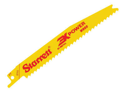 Starrett BT66-5 Bi-Metal Reciprocating Blade, Wood Tapered 152mm 6 TPI (Pack 5) – – Now available at MTN Shop UK.