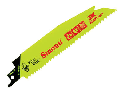 Starrett BTR6610-5 Bi-Metal King Cut™ Demolition Blade 152mm 6-10 TPI (Pack 5) – – Now available at MTN Shop UK.