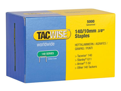 Tacwise 140 Galvanised Staples 10mm (Pack 5000) – – Now available at MTN Shop UK.