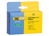 Tacwise 140 Heavy-Duty Staples 14mm (Type T50 G) (Pack 2000) – – Now available at MTN Shop UK.