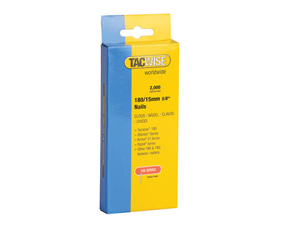 Tacwise 180 18 Gauge 15mm Nails (Pack 2000) – – Now available at MTN Shop UK.