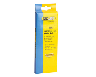 Tacwise 500 18 Gauge 35mm Angled Nails (Pack 1000) – – Now available at MTN Shop UK.