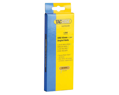 Tacwise 500 18 Gauge 45mm Angled Nails (Pack 1000) – – Now available at MTN Shop UK.