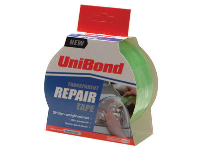 UniBond Transparent Repair Tape 50mm x 25m – – Now available at MTN Shop UK.
