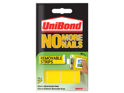 UniBond No More Nails Removable Pads 19mm x 40mm (Pack of 10) – – Now available at MTN Shop UK.