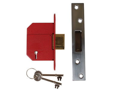 UNION StrongBOLT 2100S BS 5 Lever Mortice Deadlock 68mm 2.5in Satin Chrome Box – – Now available at MTN Shop UK.