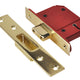 UNION  StrongBOLT 2100S BS 5 Lever Mortice Deadlock 68mm 2.5in Satin Brass Box