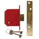 UNION  StrongBOLT 2100S BS 5 Lever Mortice Deadlock 81mm 3in Satin Brass Box
