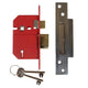 UNION  StrongBOLT 2200S BS 5 Lever Mortice Sashlock Satin Chrome 68mm Box