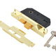 UNION  2242 2 Lever Mortice Rebated Sashlock Electro Brass 65.5mm 2.5in Visi
