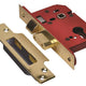 UNION  StrongBOLT 22EU EUS-PB-3.0 Euro Sashlock Plated Brass 81mm 3in
