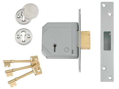 UNION 3G114E 5 Lever Mortice Deadlock C-Series 67mm 2.5in Satin Brass – – Now available at MTN Shop UK.