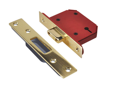 UNION StrongBOLT 2103S 3 Lever Mortice Deadlock Polished Brass 68mm 2.5in Visi – – Now available at MTN Shop UK.