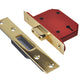 UNION  StrongBOLT 2103S 3 Lever Mortice Deadlock Polished Brass 68mm 2.5in Visi