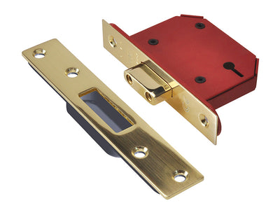 UNION StrongBOLT 2103S 3 Lever Mortice Deadlock Polished Brass 81mm 3in Visi – – Now available at MTN Shop UK.