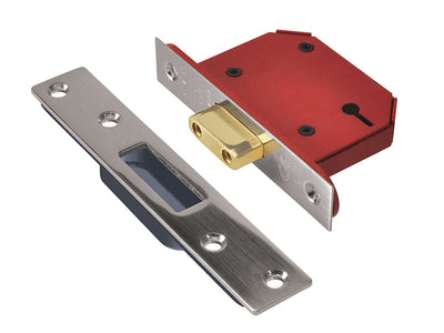 UNION StrongBOLT 2103S 3 Lever Mortice Deadlock Stainless Steel 68mm 2.5in Visi – – Now available at MTN Shop UK.