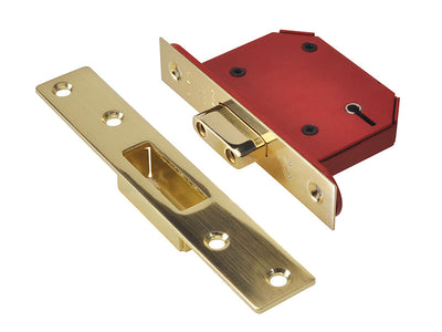 UNION StrongBOLT 2105S Polished Brass 5 Lever Mortice Deadlock Visi 68mm 2.5in – – Now available at MTN Shop UK.