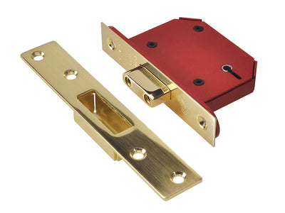 UNION StrongBOLT 2105S Polished Brass 5 Lever Mortice Deadlock Visi 81mm 3in – – Now available at MTN Shop UK.